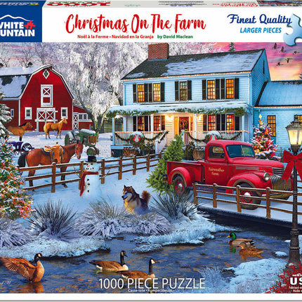 Christmas on the Farm - 1000 Piece Jigsaw Puzzle