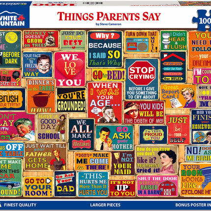 Things Parents Say - 1000 Piece Jigsaw Puzzle