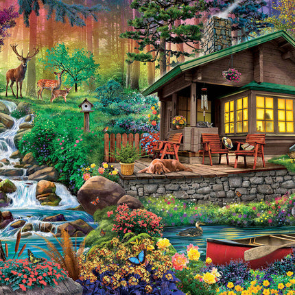 Cabin In The Woods - 500 Piece Jigsaw Puzzle