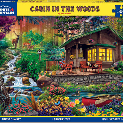 Cabin In The Woods - 500 Piece Jigsaw Puzzle