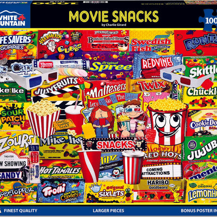 Movie Snacks - 1000 Piece Jigsaw Puzzle