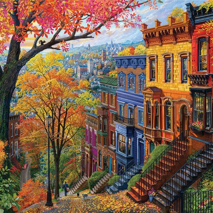 Autumn In The City - 1000 Piece Jigsaw Puzzle