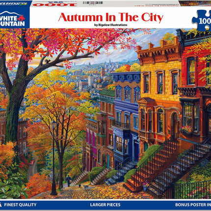 Autumn In The City - 1000 Piece Jigsaw Puzzle