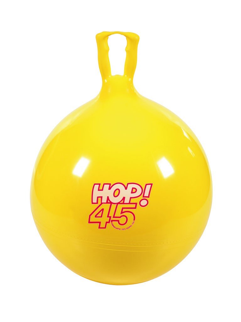 yellow bouncy ball