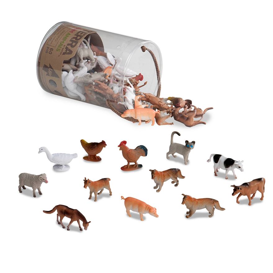 Farm Animals In Tubes - Toy Sense