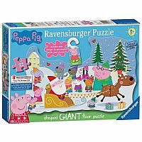 Peppa Pig Christmas Floor Puzzle - Ravensburger 