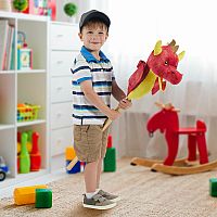 Flaming Dragon Stick Hobby Horse