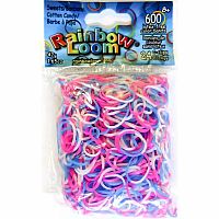 Rainbow Loom Rubber Bands - Sweets Cotton Candy Mix 