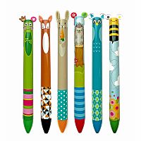 2 Colour Click Pen – Woodland Creatures Assortment