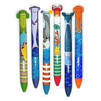 2 Colour Click Pen – Aquarium Assortment