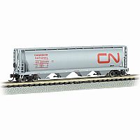 Bachmann Canadian National - 4 Bay Cylindrical Grain Hopper - N Scale.