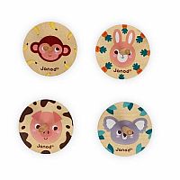 Wooden Spinning Top - Assorted Animals