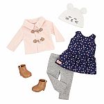 Our Generation - Cheerfully Chilly Duffle Coat Fashion Outfit for 18-inch Dolls