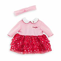 Corolle - Heart Petals Dress & Headband Set for 14" Dolls  