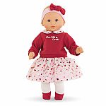 Corolle - Baby Calin Margaux 12" Doll with Heart Petals Dress