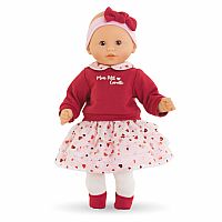 Corolle - Baby Calin Margaux 12" Doll with Heart Petals Dress 