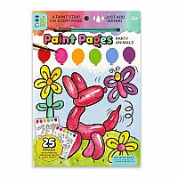 Jr Paint Pages - Party Animals