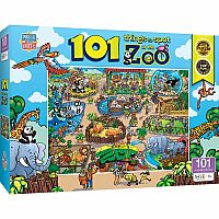 101 Things to Spot at the Zoo - 101 Piece Jigsaw Puzzle 