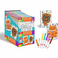 Jr Artist Canvas and Markers Set - Cat or Dog