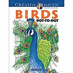 Creative Haven - Birds Dot-to-Dot Coloring Book