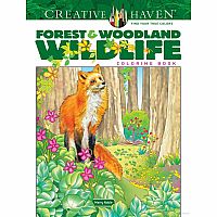 Creative Haven - Forest & Woodland Wildlife Coloring Book