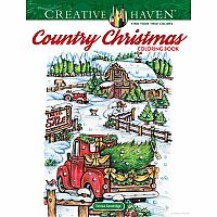 Creative Haven - Country Christmas Coloring Book