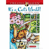 Creative Haven - It's a Cat's World! Coloring Book