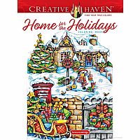 Creative Haven - Home for the Holidays Coloring Book