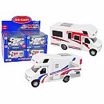 Die Cast 5 Inch Pullback RV Touring Car - Assorted 