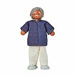 Grandfather Dollhouse Figure - Medium Skin Tone