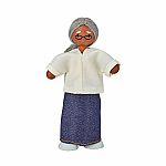 Grandmother Dollhouse Figure - Medium Skin Tone