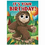 Sasquatch Googly Eyes Birthday Card