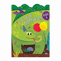 Dinosaur Tri-Fold Birthday Card