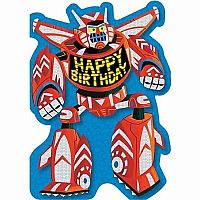 Transformer Robot Birthday Card  