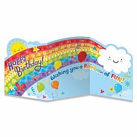 Trifold Rainbow Birthday Card  