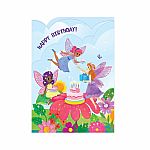 Fairy Garden Tri-Fold Birthday Card  