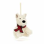 Munro Scottie Dog Decoration Tree Ornament - Jellycat