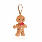 Festive Folly Gingerbread Fred Ornament - Jellycat