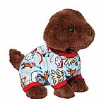 Mini Chocolate Lab PJ Pup - Holiday 2024