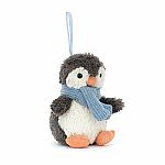 Peanut Penguin Ornament Decoration - Jellycat 