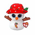 Brrrnie Snowman With Hat - Ty Beanie Boos