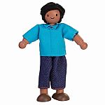 Dad Dollhouse Figure - Medium Skin Tone