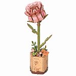 Modern Wooden Puzzle - Pink Rose