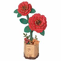 Modern Wooden Puzzle - Camellia