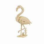 3D Classic Wooden Puzzle - Flamingo