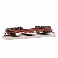 52' Wheel Flatcar with Wheel Load - Canadian National 49435 