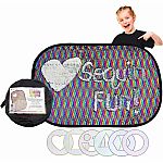 Giant Sensory Rainbow Reversible Sequin Wall Toy with Stencils