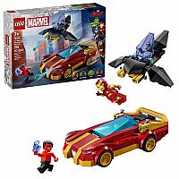 Marvel: Iron Man Car & Black Panther vs. Red Hulk 