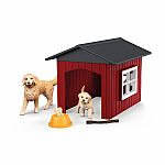 Farm World - Dog Kennel with Golden Retriever