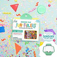 Sensory Play Jar Fun Fillers - Silly Shapes